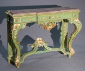 LOUIS XV STYLE PARTIAL GILT AN