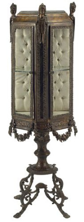 LOUIS XV STYLE PATINATED BRONZ
