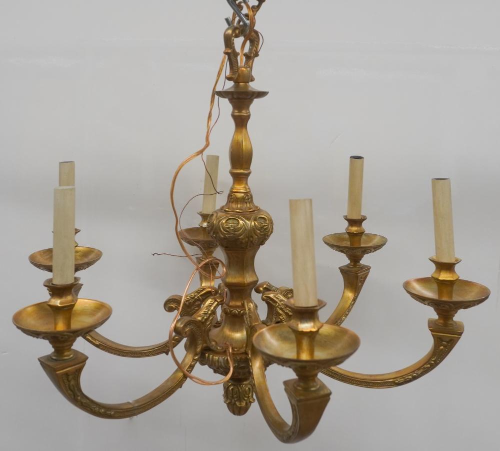 LOUIS XV STYLE PATINATED METAL
