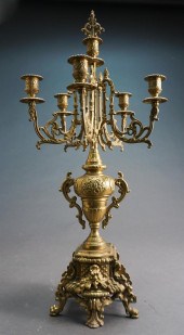 LOUIS XV STYLE PATINATED METAL