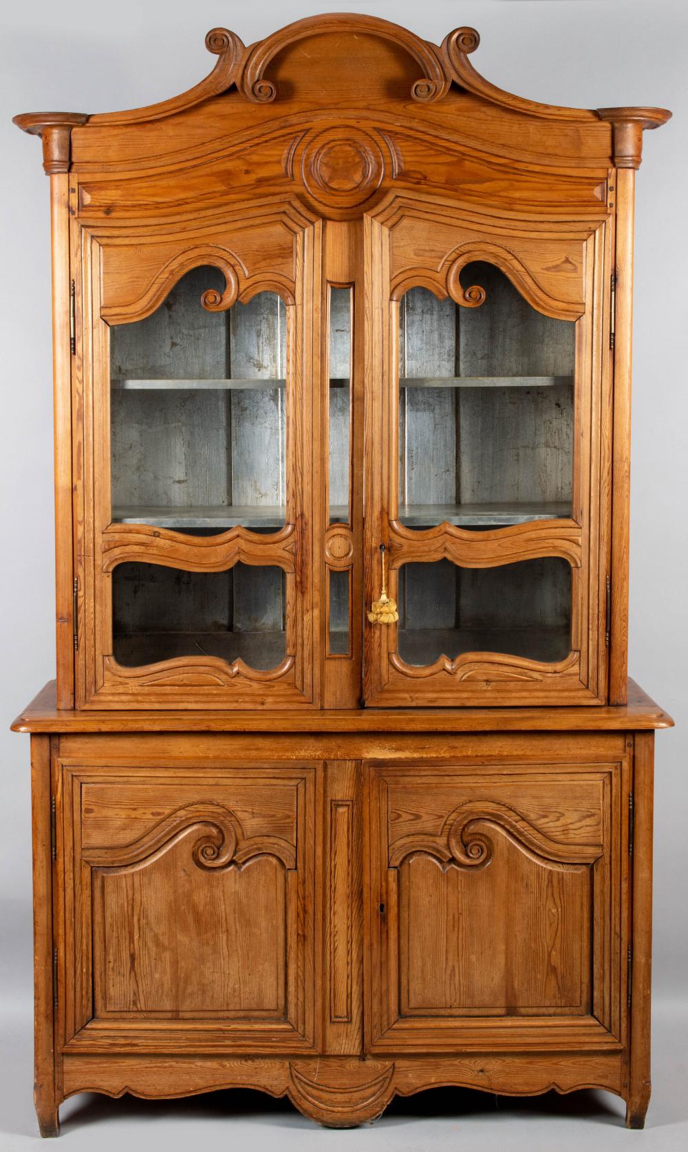 LOUIS XV STYLE PINE BUFFET A DEUX