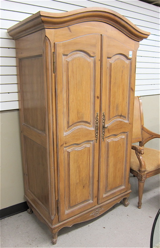LOUIS XV STYLE PINE TV ARMOIRE made