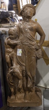 LOUIS XV STYLE PLASTER SCULPTU