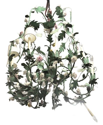 LOUIS XV STYLE PORCELAIN-MOUNTED