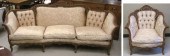 LOUIS XV STYLE SOFA AND CHAIR