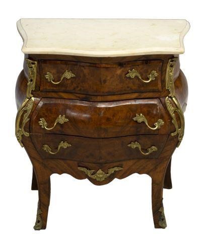 LOUIS XV STYLE STONE TOP BURLWOOD