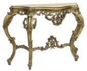 LOUIS XV STYLE STONE-TOP GILTW