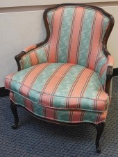 LOUIS XV STYLE STRIPE UPHOLSTE
