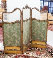 LOUIS XV STYLE THREE-PANEL FLO