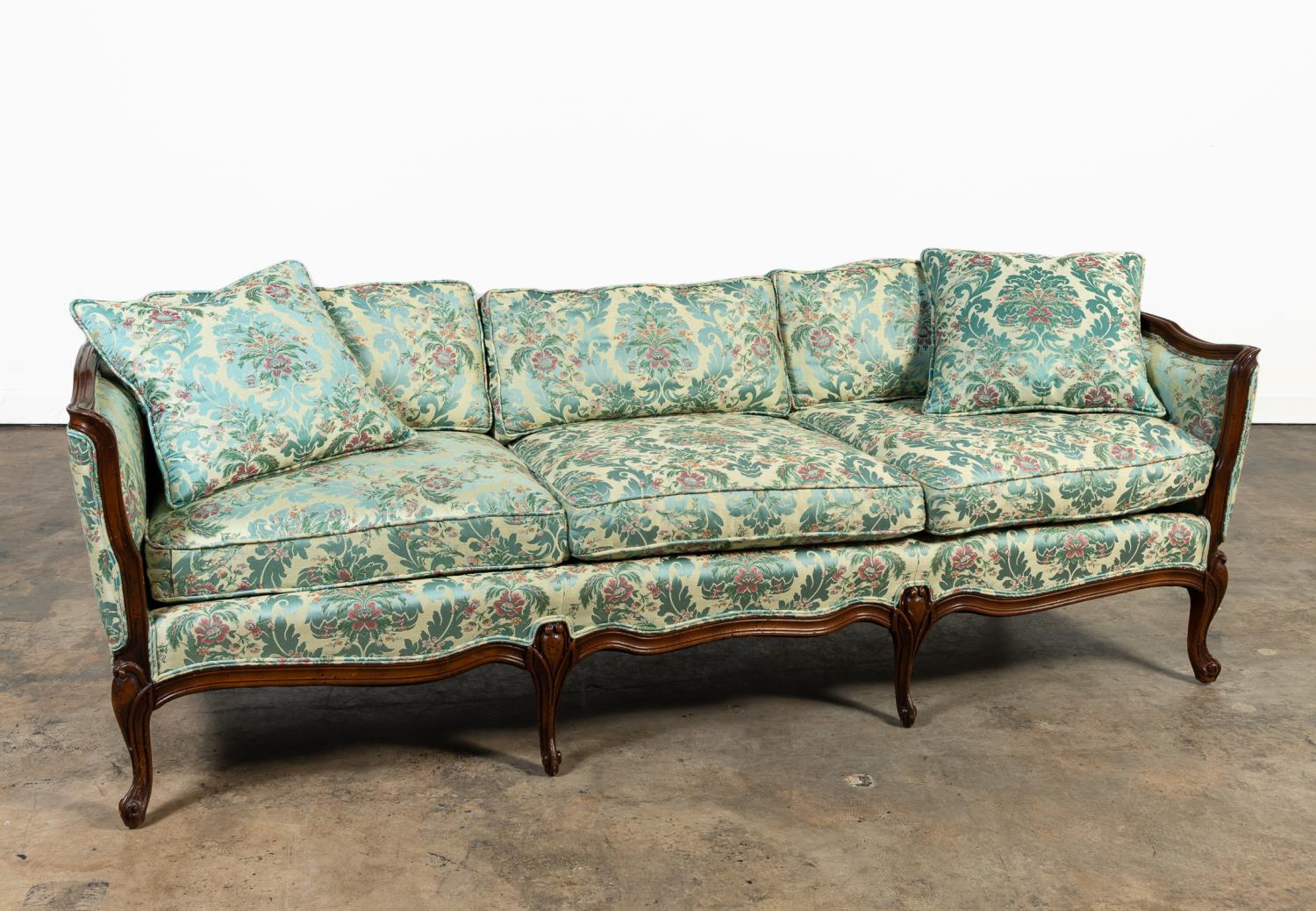 *LOUIS XV-STYLE THREE-SEAT CARVED