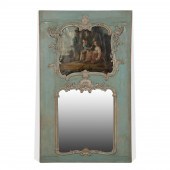LOUIS XV STYLE TRUMEAU MIRROR