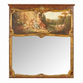 LOUIS XV STYLE TRUMEAU MIRROR