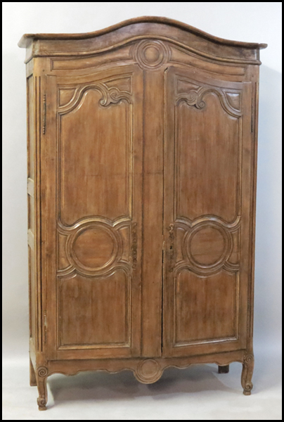LOUIS XV STYLE TWO DOOR ARMOIRE. H: