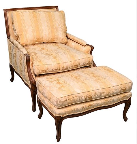 LOUIS XV STYLE UPHOLSTERED BERGERE,