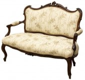 LOUIS XV STYLE UPHOLSTERED PAR