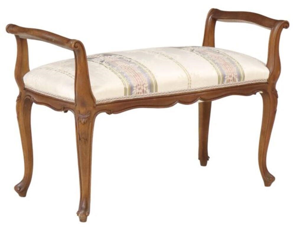 LOUIS XV STYLE UPHOLSTERED VANITY