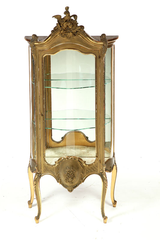 LOUIS XV-STYLE VITRINE.  American