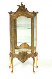 LOUIS XV-STYLE VITRINE.  Ameri