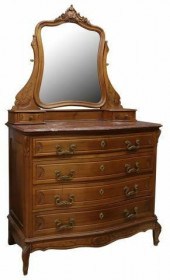 LOUIS XV STYLE WALNUT DRESSING