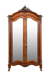 LOUIS XV STYLE WALNUT MIRROR D