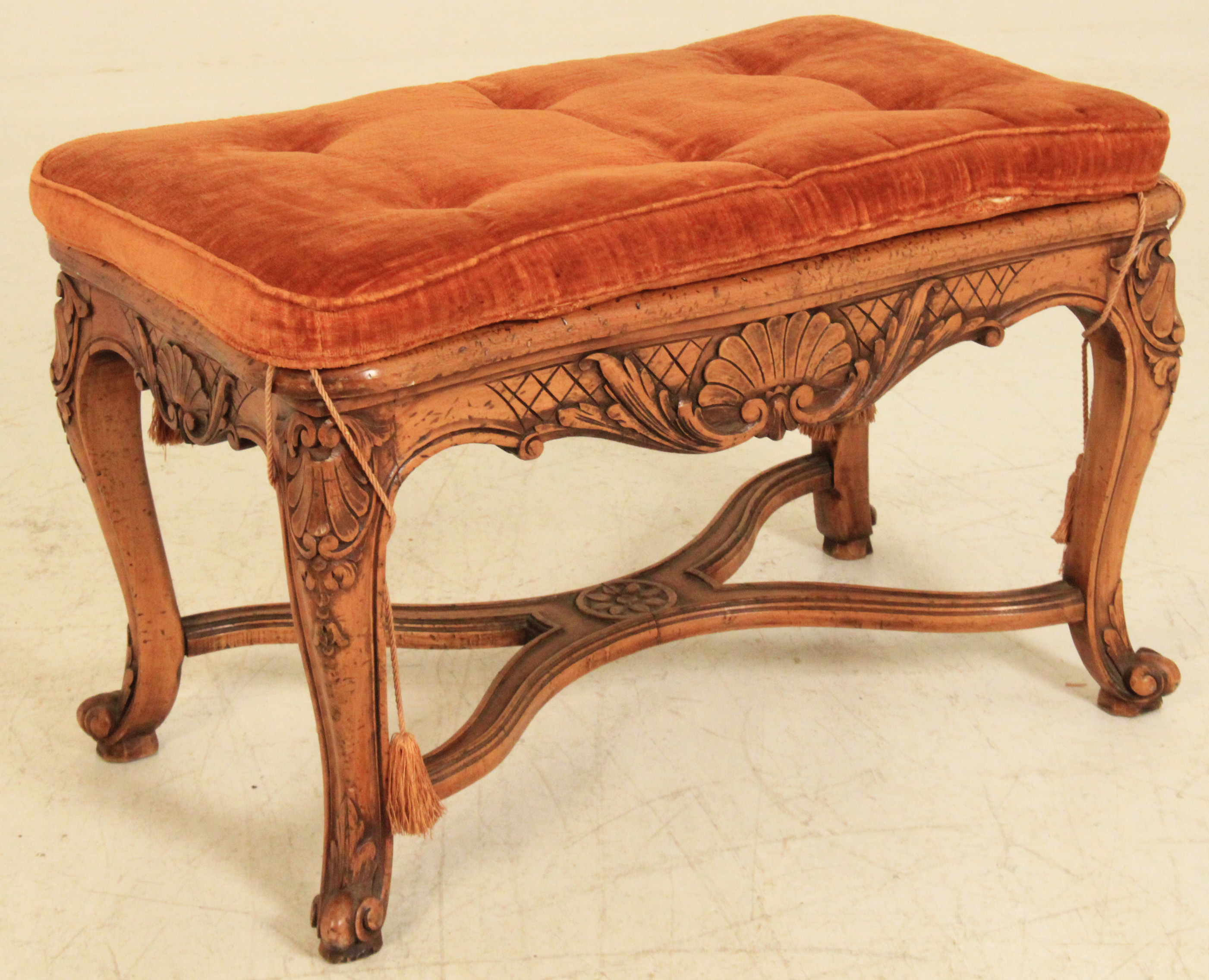 LOUIS XV STYLE WALNUT SERPENTINE