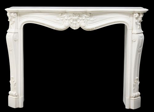 LOUIS XV STYLE WHITE MARBLE