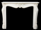 LOUIS XV STYLE WHITE MARBLE FI