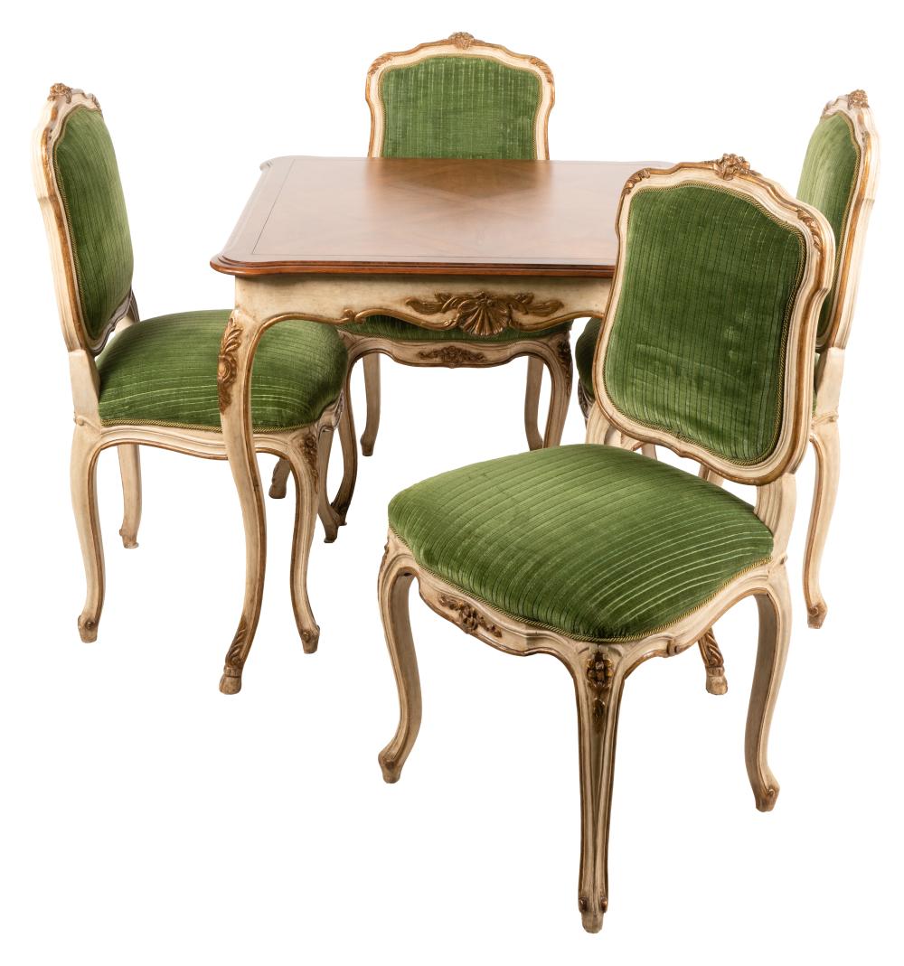 LOUIS XV-STYLE WHITE-PAINTED