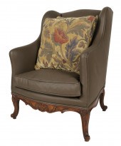 LOUIS XV-STYLE WING ARMCHAIRwi