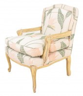 LOUIS XV UPHOLSTERED FAUTEUIL