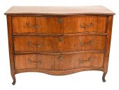 LOUIS XV WALNUT COMMODE, HAVIN