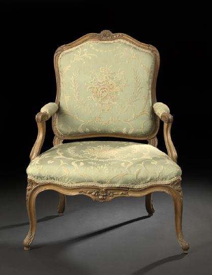 Louis XV Walnut Fauteuil,   third