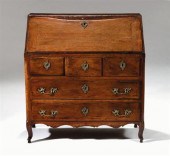 Louis XV walnut slant front de