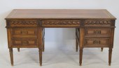 LOUIS XV1 FINELY CARVED LEATHE
