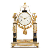 LOUIS XVI ALABASTER AND ORMOLU