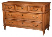 LOUIS XVI BRASS MOUNTED AND PE