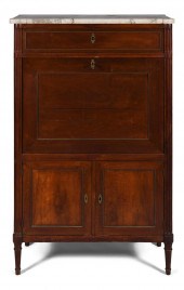 LOUIS XVI BRASS MOUNTED MAHOGA