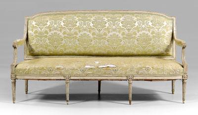 Louis XVI canap&eacute;, beech with
