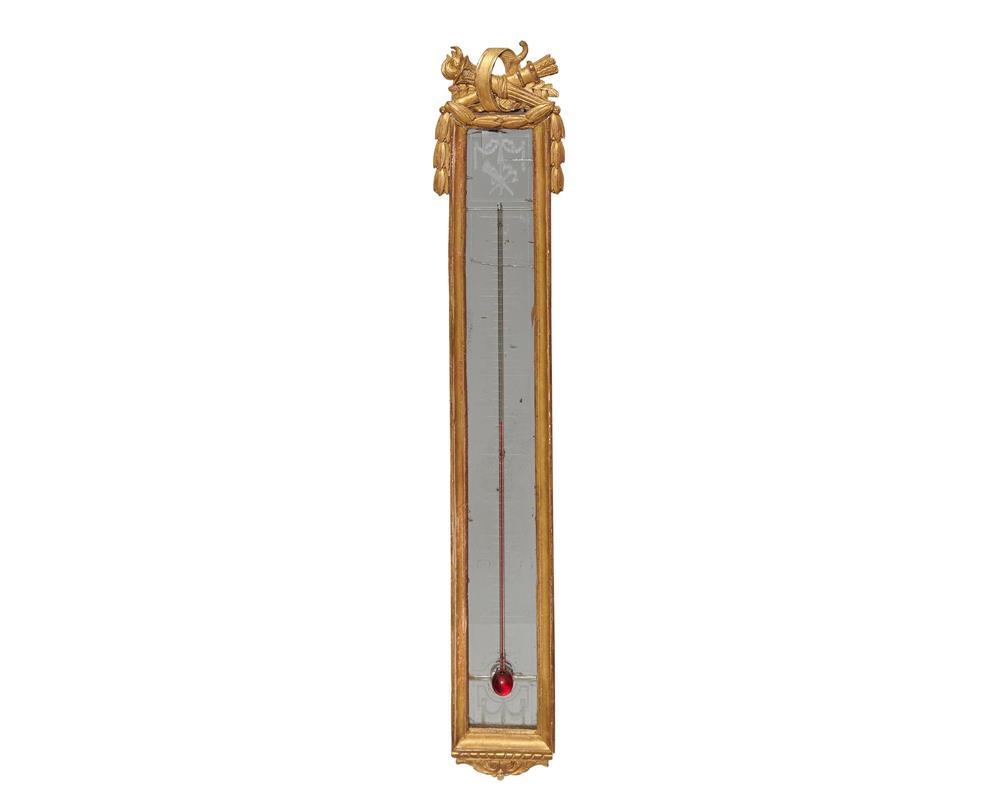 LOUIS XVI CARVED GILTWOOD AND