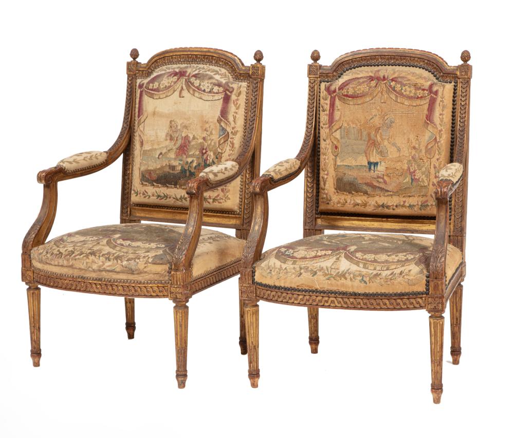 LOUIS XVI CARVED GILTWOOD