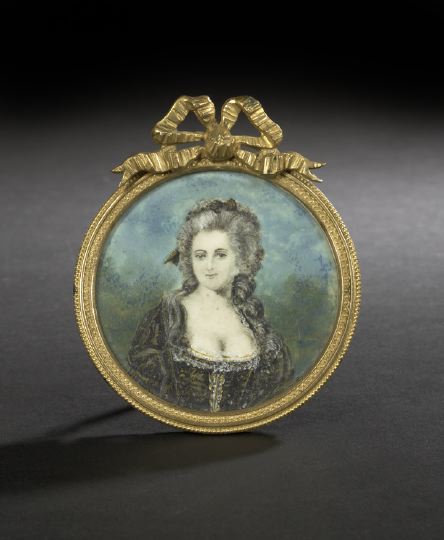 Louis XVI Circular Ivory Portrait