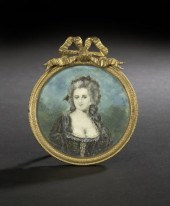 Louis XVI Circular Ivory Portr