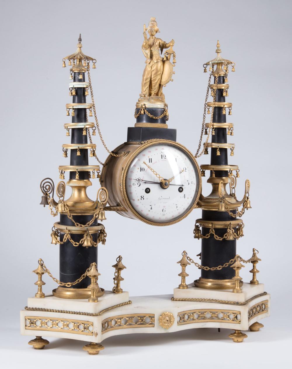 LOUIS XVI GILT AND PATINATED BRONZE