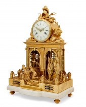 LOUIS XVI GILT BRONZE ARCHITEC