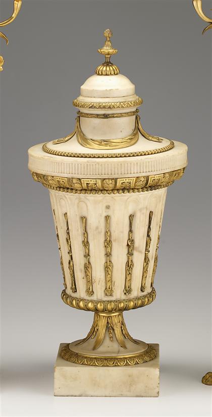 Louis XVI gilt bronze mounted white
