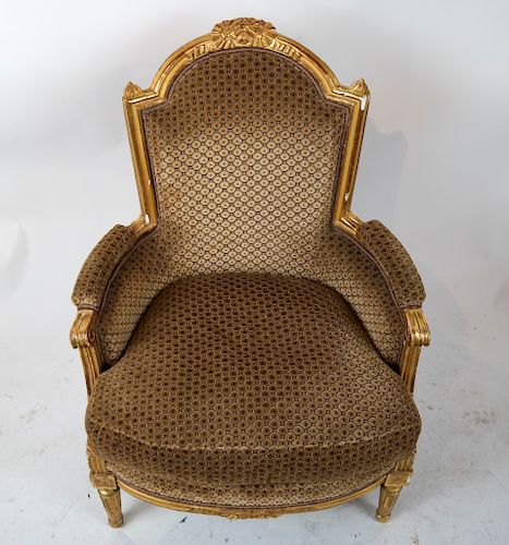 LOUIS XVI GILT WOOD BERGERELouis