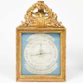 LOUIS XVI GILTWOOD BAROMETER<b