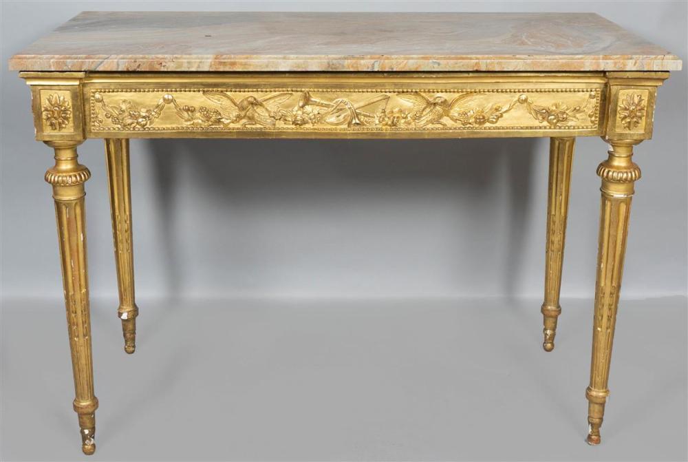 LOUIS XVI GILTWOOD CONSOLE