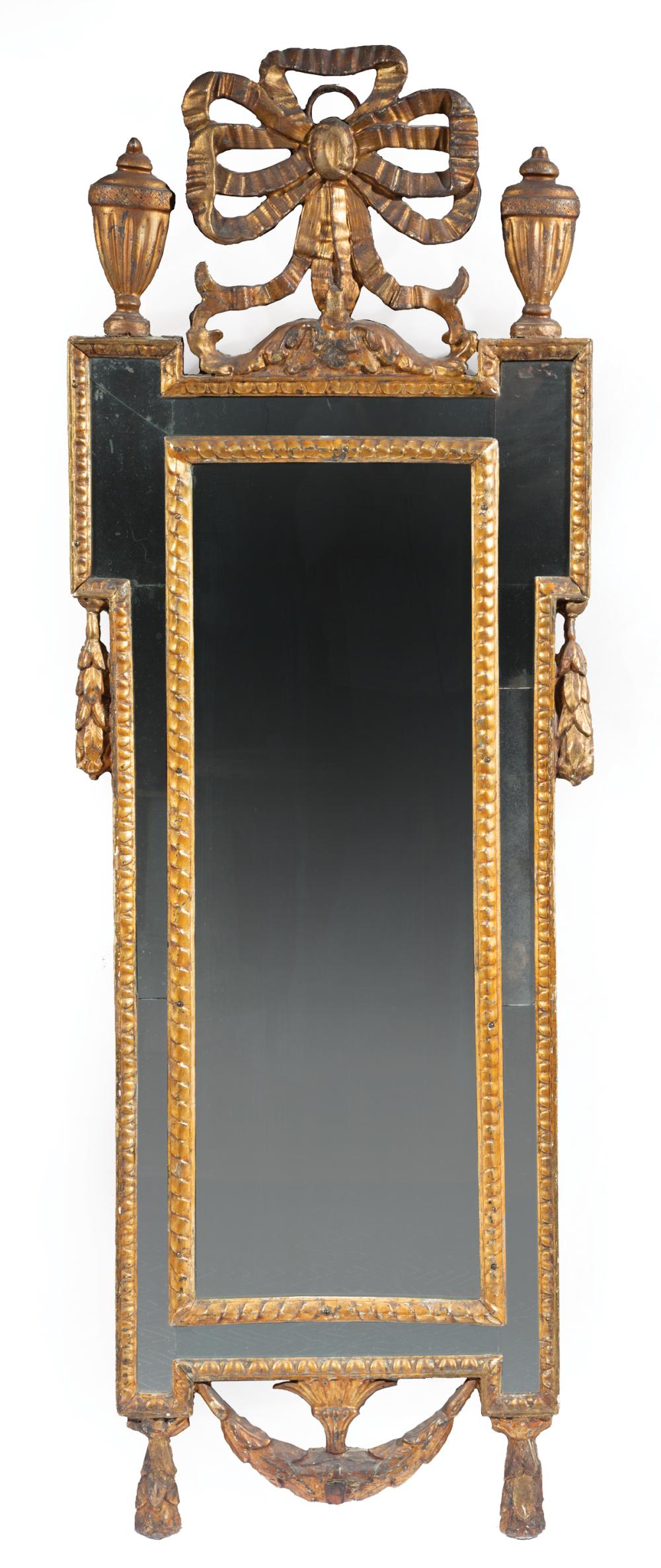 LOUIS XVI GILTWOOD MIRRORLouis