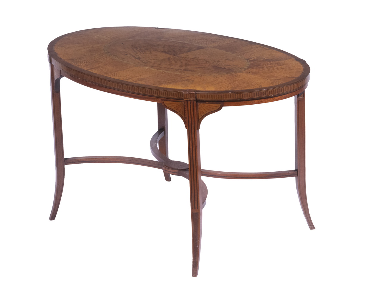 LOUIS XVI INLAID COFFEE TABLE Circa